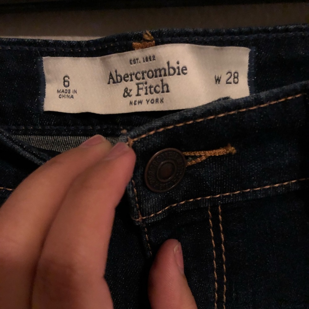 High waisted skinny jeans